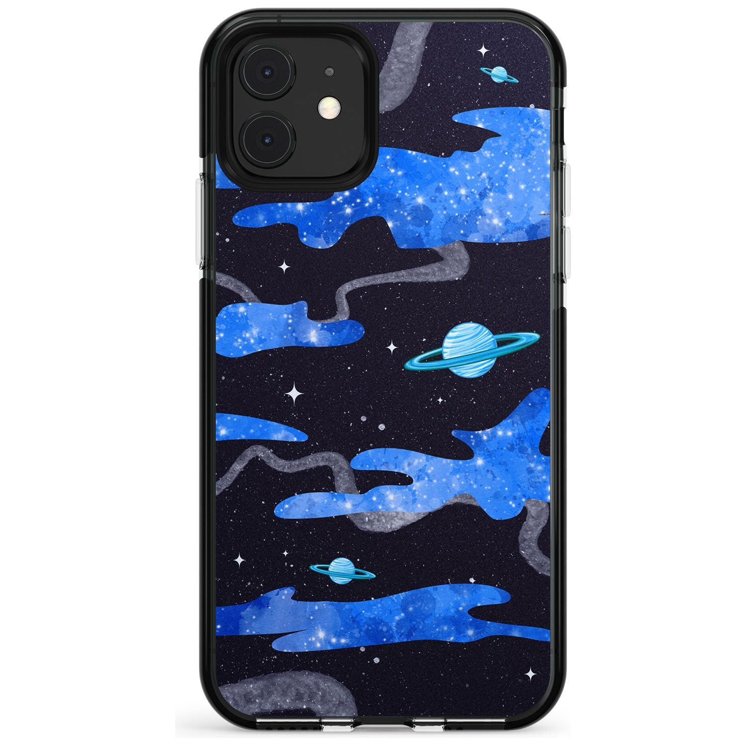 Blue Galaxy Black Impact Phone Case for iPhone 11 Pro Max