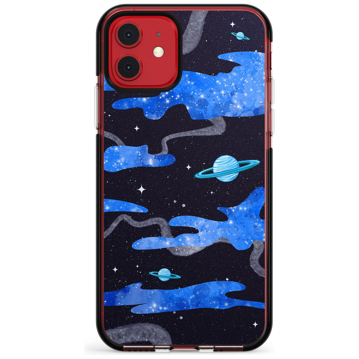 Blue Galaxy Black Impact Phone Case for iPhone 11 Pro Max