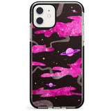 Pink Pattern Black Impact Phone Case for iPhone 11 Pro Max