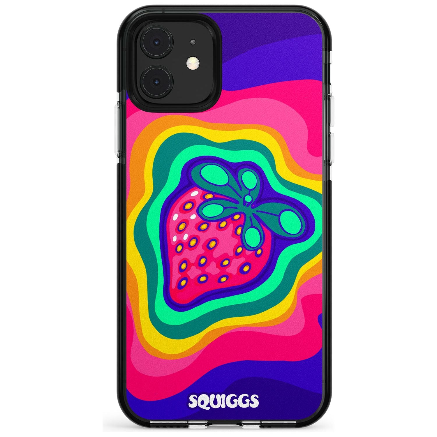 Strawberry Rainbow Pink Fade Impact Phone Case for iPhone 11 Pro Max