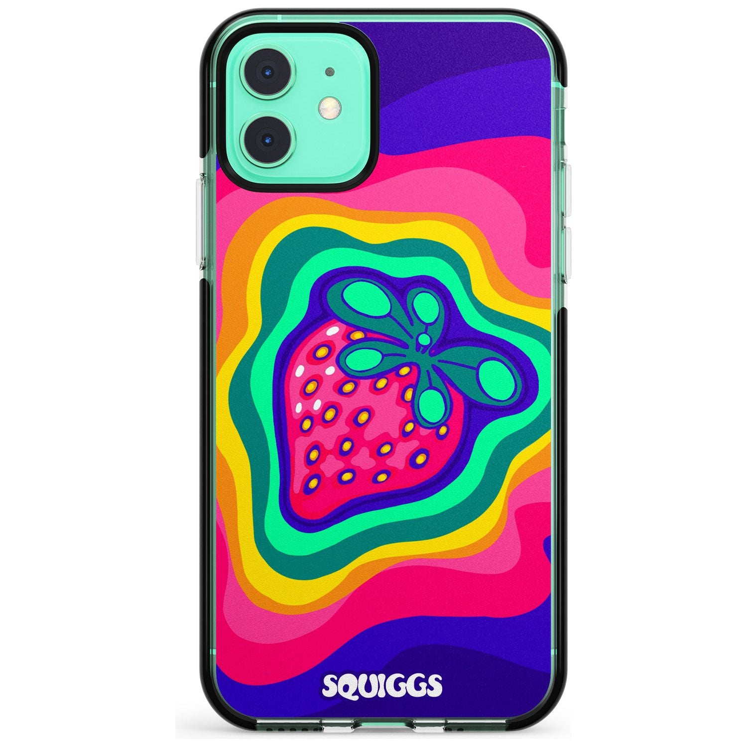Strawberry Rainbow Pink Fade Impact Phone Case for iPhone 11 Pro Max