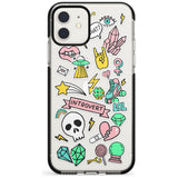 Introvert Sticker  iPhone Case  Black Impact Phone Case - Case Warehouse