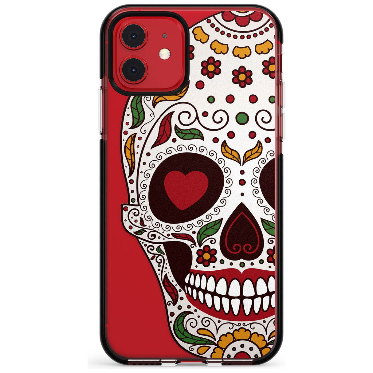 Autumn Sugar Skull Black Impact Phone Case for iPhone 11 Pro Max