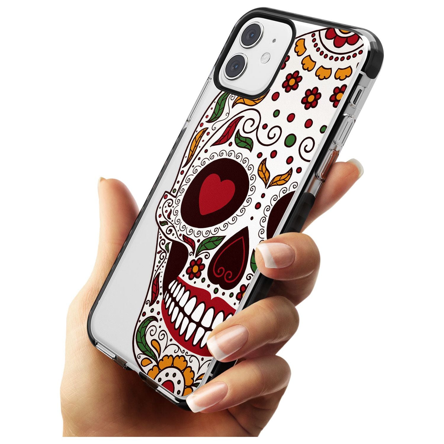 Autumn Sugar Skull Black Impact Phone Case for iPhone 11 Pro Max