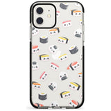 Kawaii Sushi & Rice iPhone Case  Black Impact Phone Case - Case Warehouse