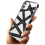 Caution Tape (Clear) Not a Morning Person Black Impact Phone Case for iPhone 11