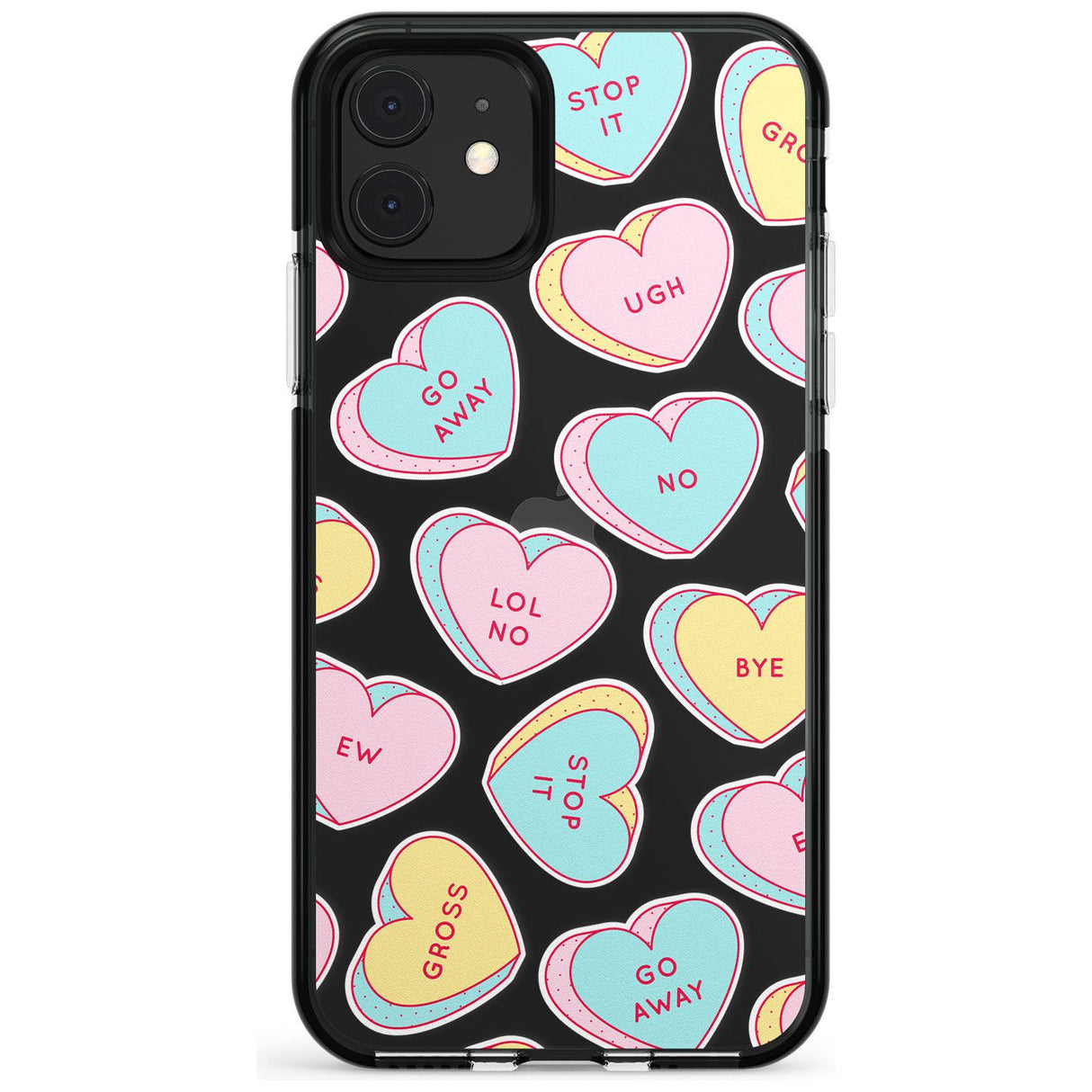 Sarcastic Love Hearts Pink Fade Impact Phone Case for iPhone 11 Pro Max