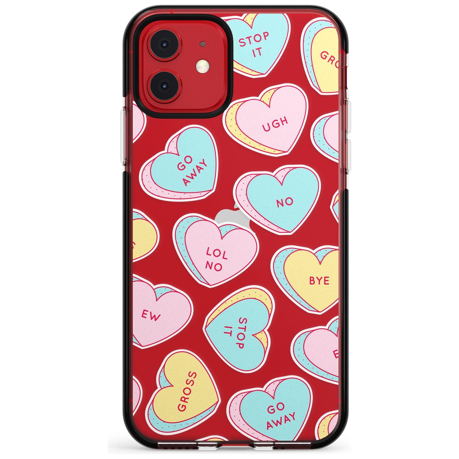 Sarcastic Love Hearts Pink Fade Impact Phone Case for iPhone 11 Pro Max