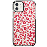 Heart Leopard Print Pink Fade Impact Phone Case for iPhone 11 Pro Max