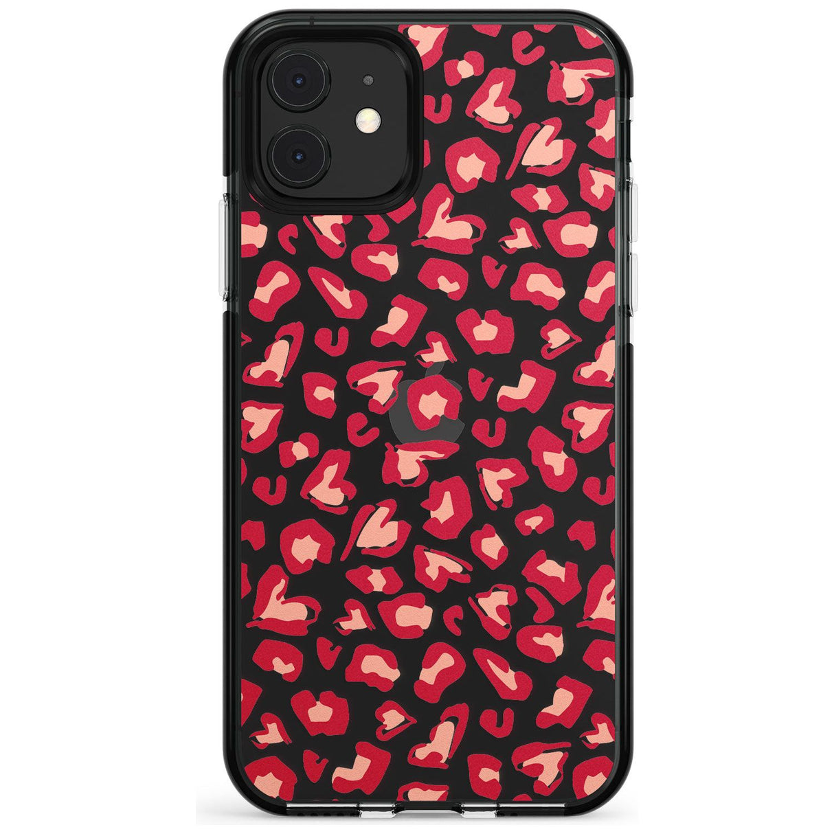 Heart Leopard Print Pink Fade Impact Phone Case for iPhone 11 Pro Max