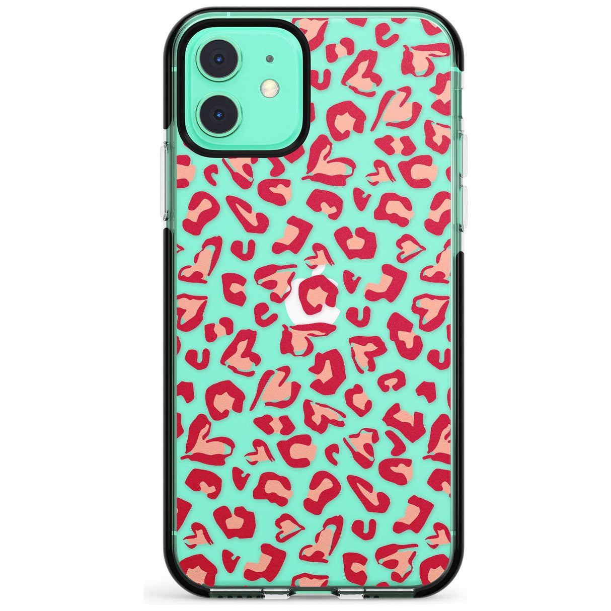 Heart Leopard Print Pink Fade Impact Phone Case for iPhone 11 Pro Max