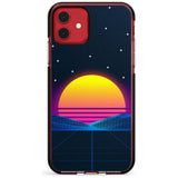 Retro Sunset Vaporwave Black Impact Phone Case for iPhone 11 Pro Max