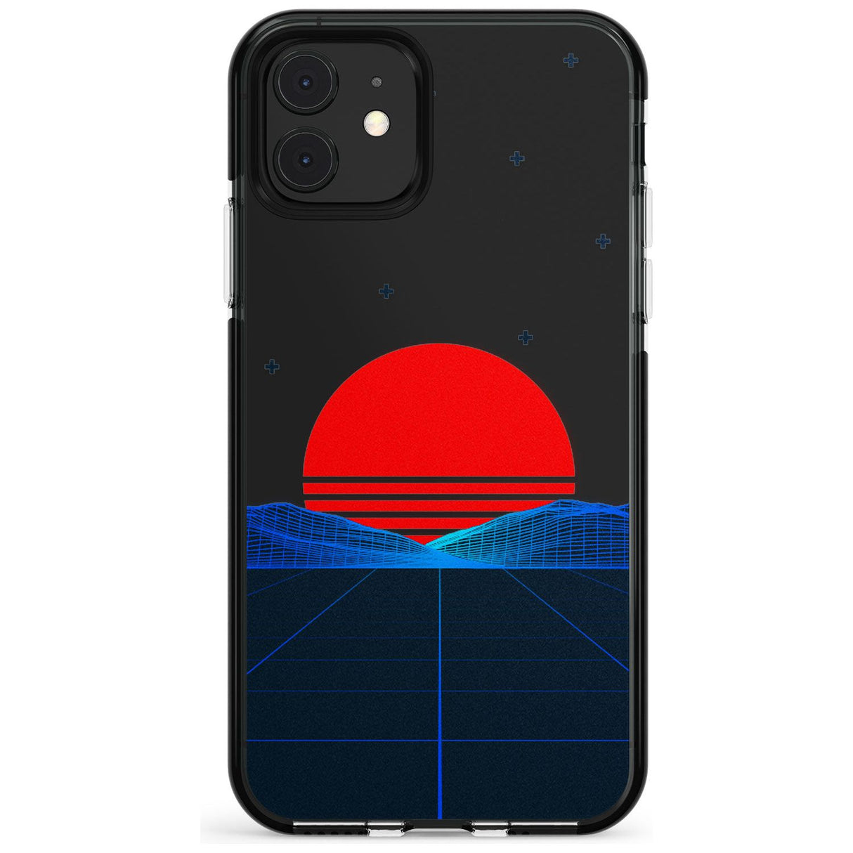 Japanese Sunset Vaporwave Black Impact Phone Case for iPhone 11 Pro Max