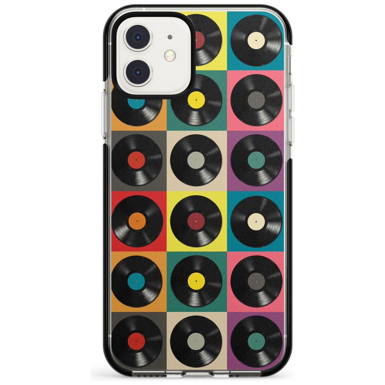 Vinyl Record Pattern Black Impact Phone Case for iPhone 11 Pro Max