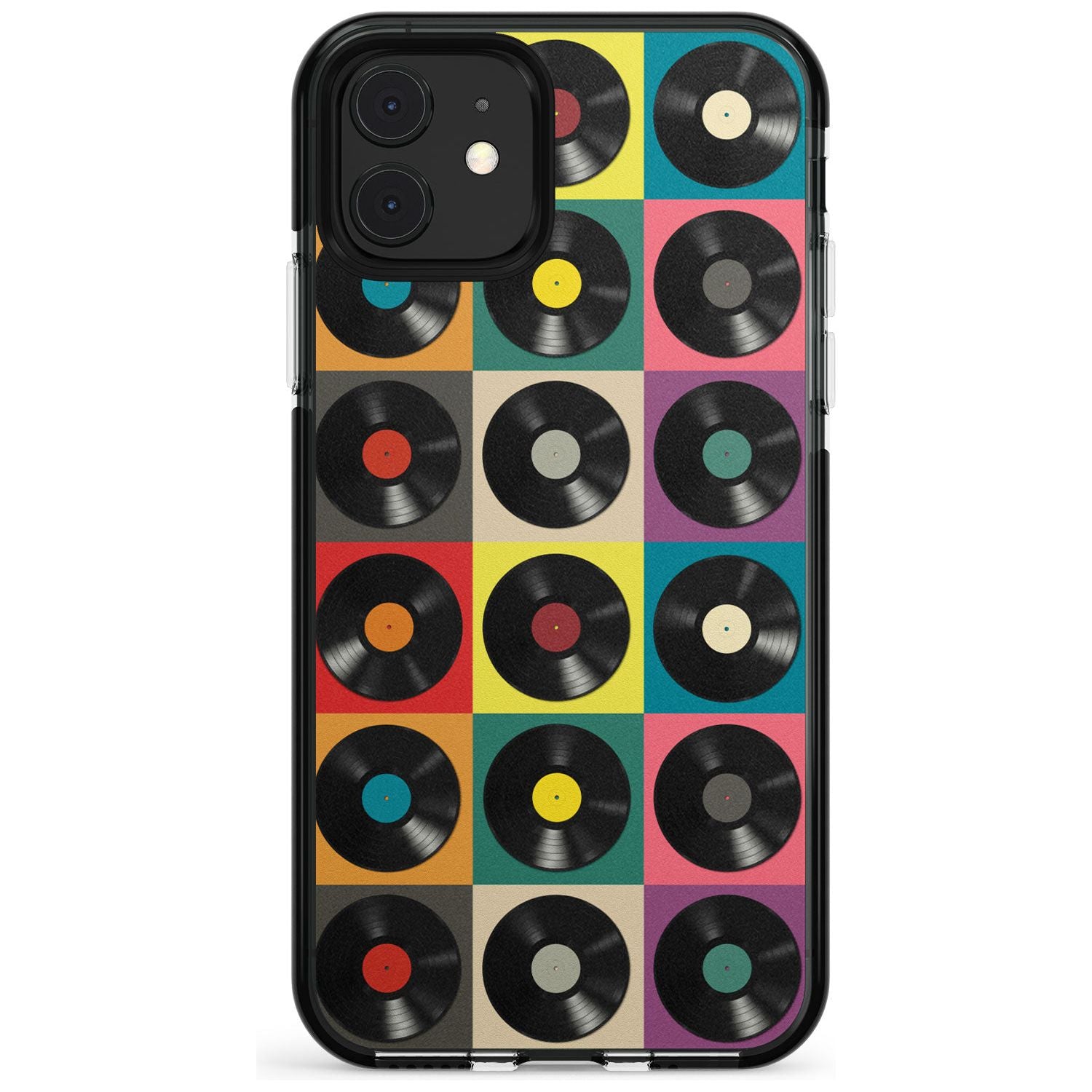 Vinyl Record Pattern Black Impact Phone Case for iPhone 11 Pro Max