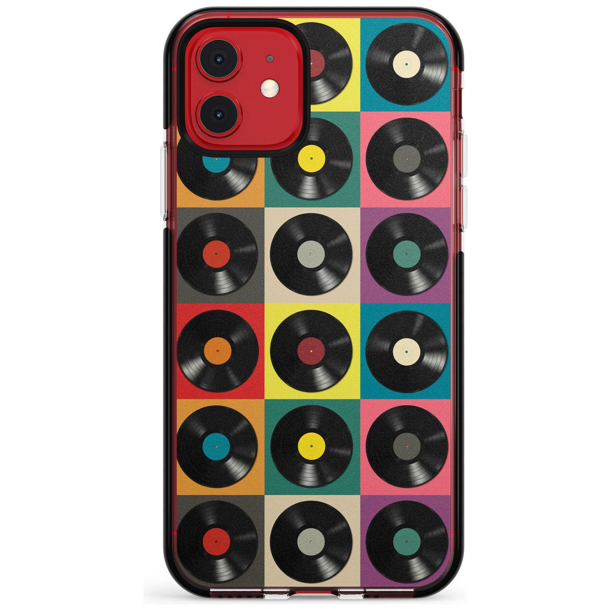 Vinyl Record Pattern Black Impact Phone Case for iPhone 11 Pro Max