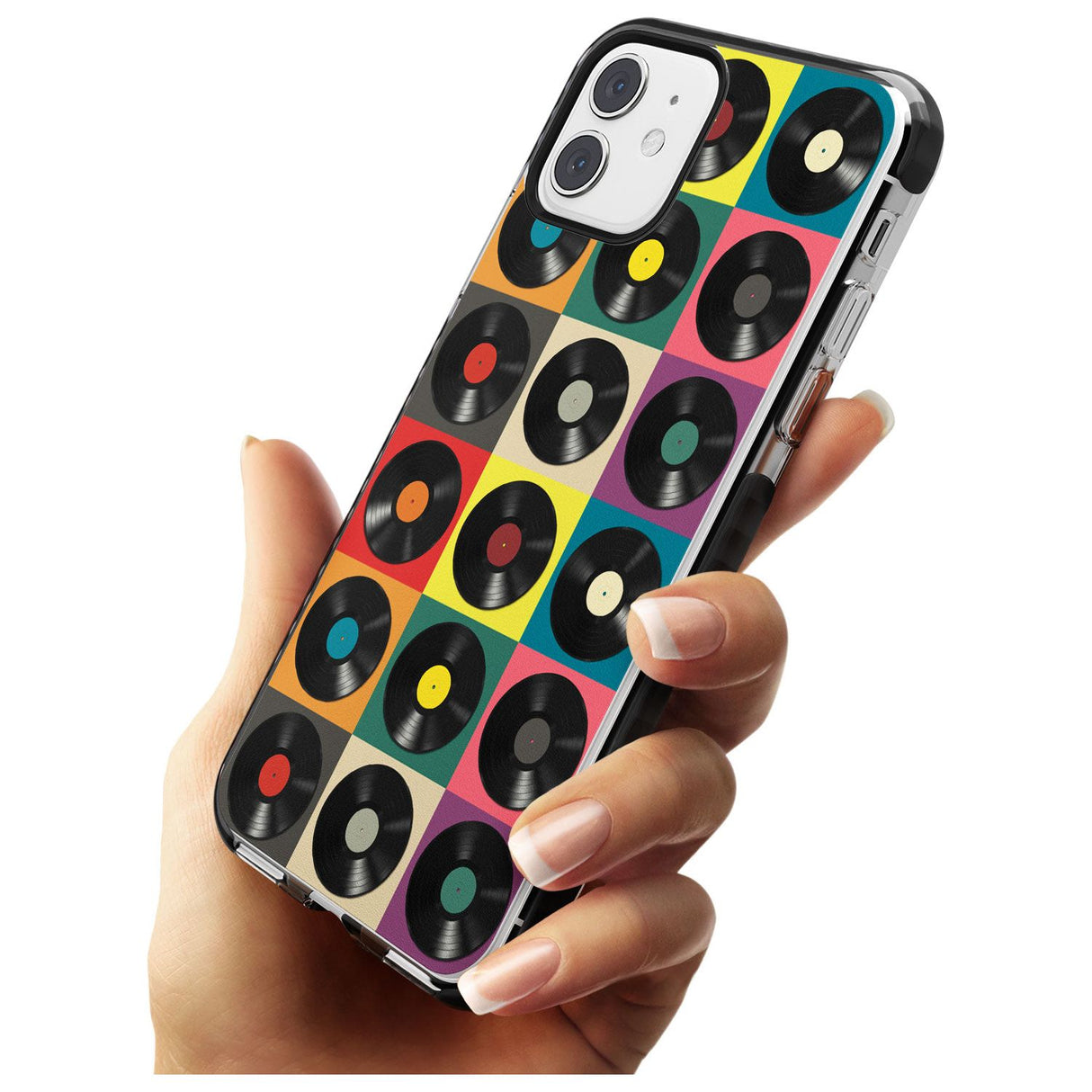 Vinyl Record Pattern Black Impact Phone Case for iPhone 11 Pro Max