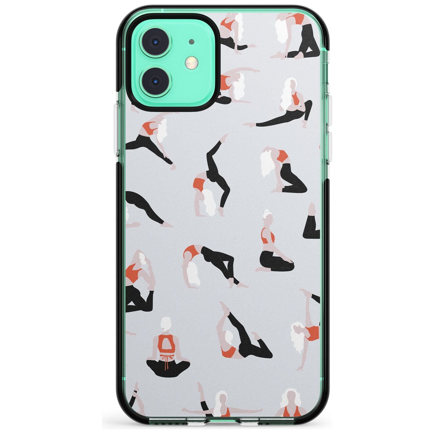 Yoga Poses Pink Fade Impact Phone Case for iPhone 11 Pro Max