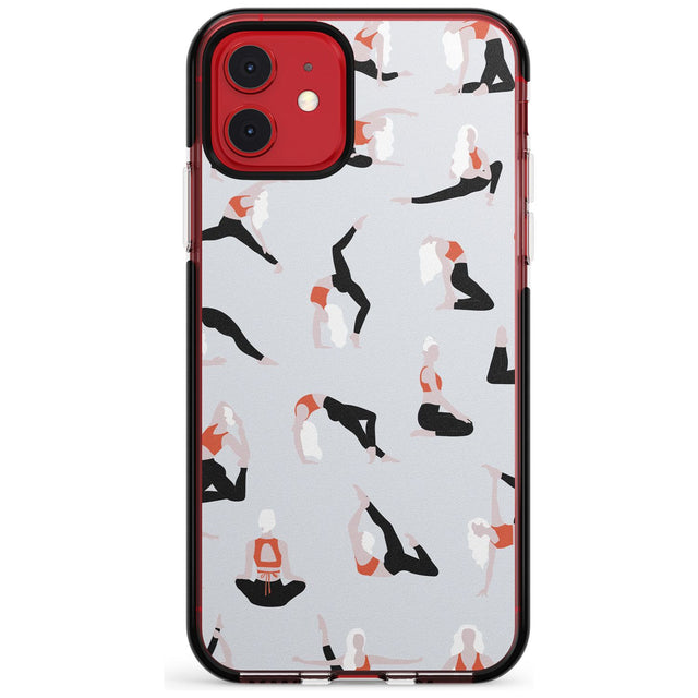 Yoga Poses Pink Fade Impact Phone Case for iPhone 11 Pro Max