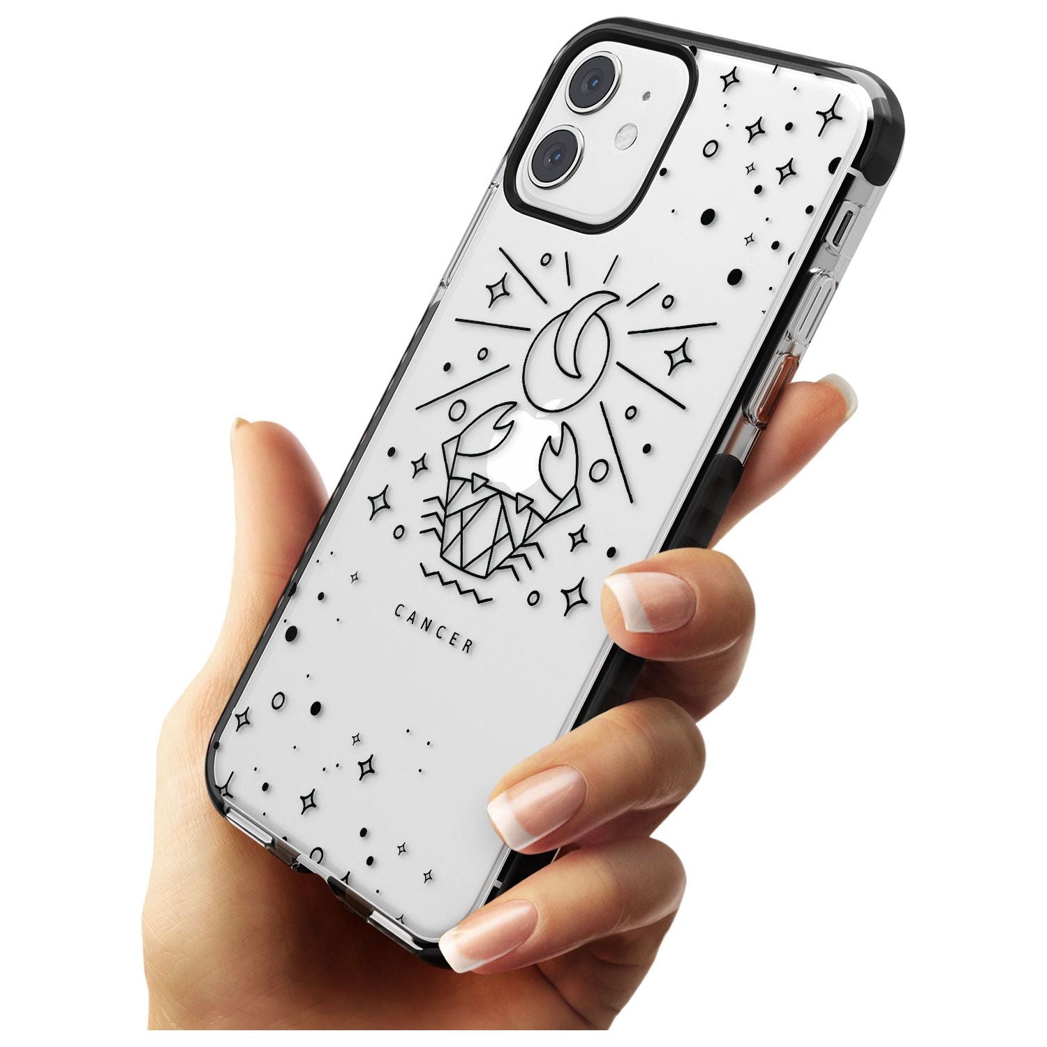 Cancer Emblem - Transparent Design Black Impact Phone Case for iPhone 11