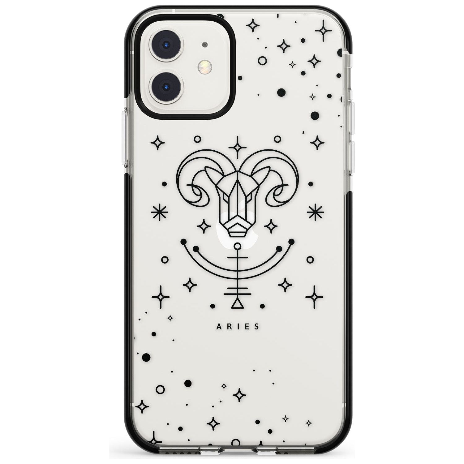 Aries Emblem - Transparent Design Black Impact Phone Case for iPhone 11