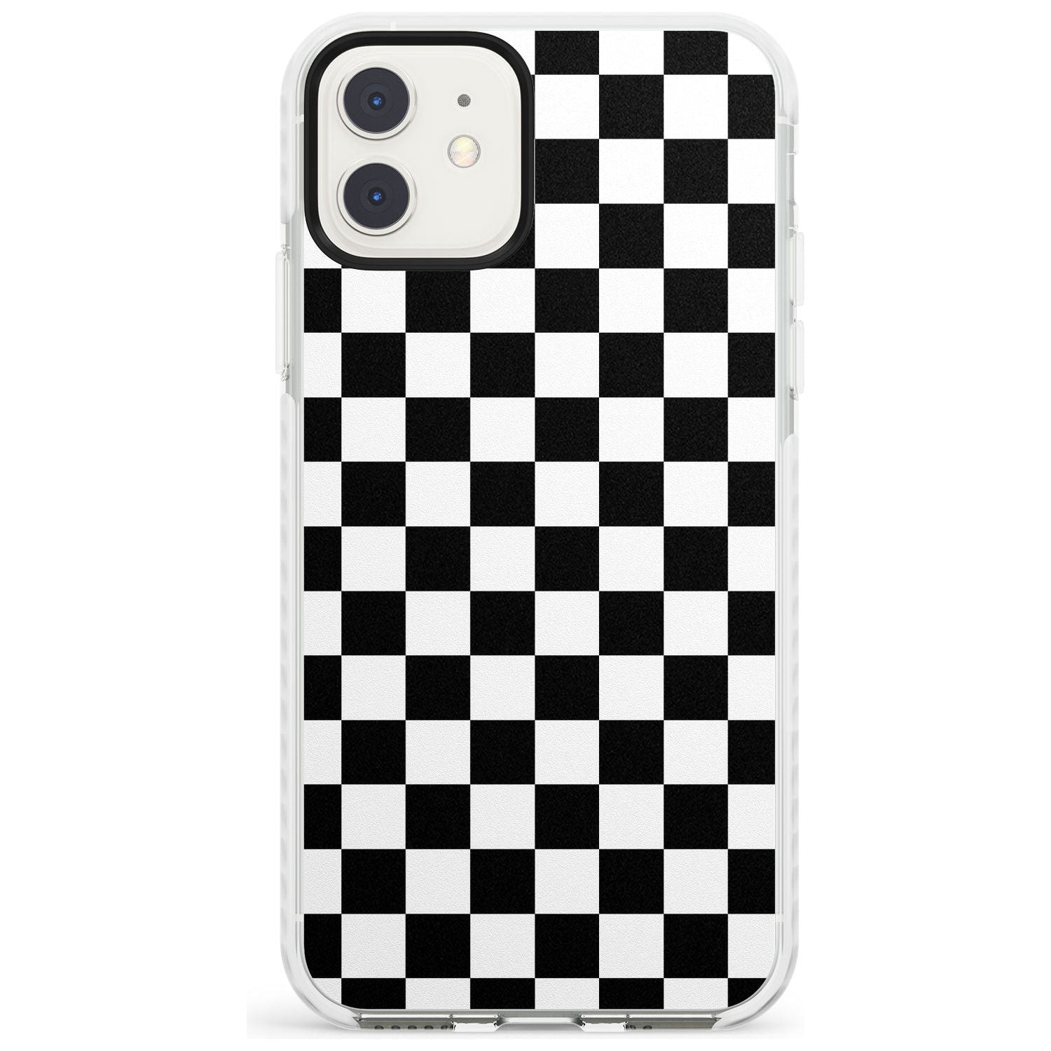 Black Checkered iPhone Case  Impact Case Phone Case - Case Warehouse