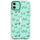 Boob Pattern (Black) Slim TPU Phone Case for iPhone 11