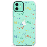 Boob Pattern (Mixed Colours) Slim TPU Phone Case for iPhone 11