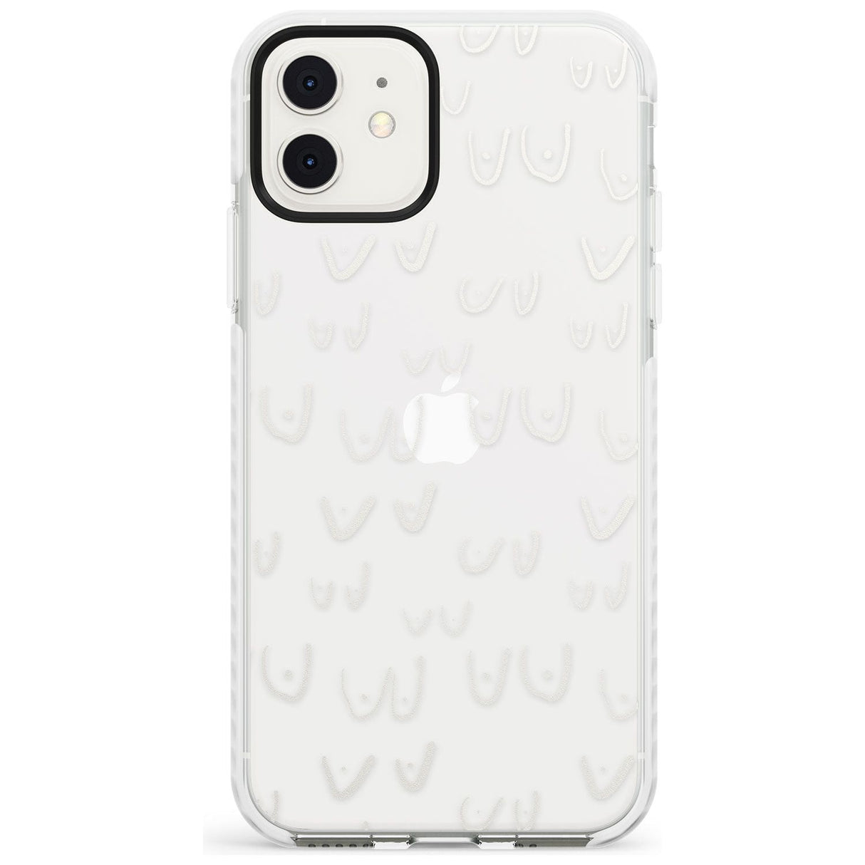 Boob Pattern (White) Slim TPU Phone Case for iPhone 11