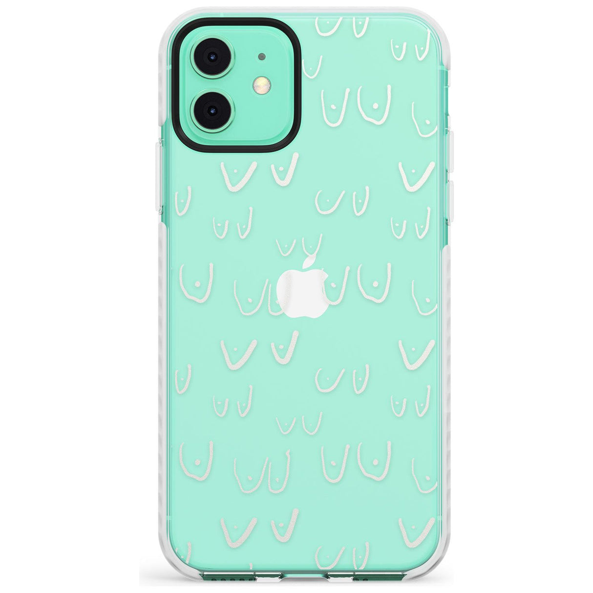 Boob Pattern (White) Slim TPU Phone Case for iPhone 11