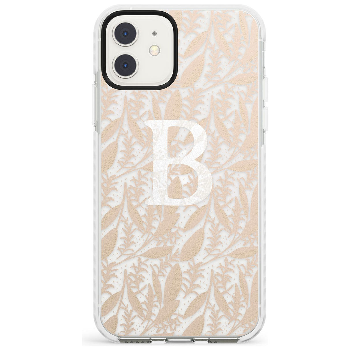Subtle Monogram Abstract Floral iPhone Case  Impact Case Custom Phone Case - Case Warehouse