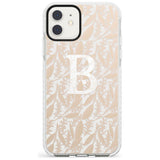 Subtle Monogram Abstract Floral iPhone Case  Impact Case Custom Phone Case - Case Warehouse