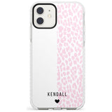 Custom Pink & White Leopard Spots iPhone Case  Impact Case Custom Phone Case - Case Warehouse