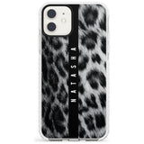 Snow Leopard Print iPhone Case  Impact Case Custom Phone Case - Case Warehouse