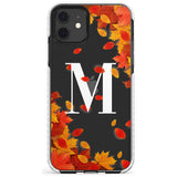 Personalised Monogram Autumn Leaves Impact Phone Case for iPhone 11