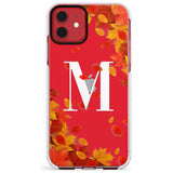 Personalised Monogram Autumn Leaves Impact Phone Case for iPhone 11