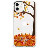 Personalised Autumn Leaves Impact Phone Case for iPhone 11