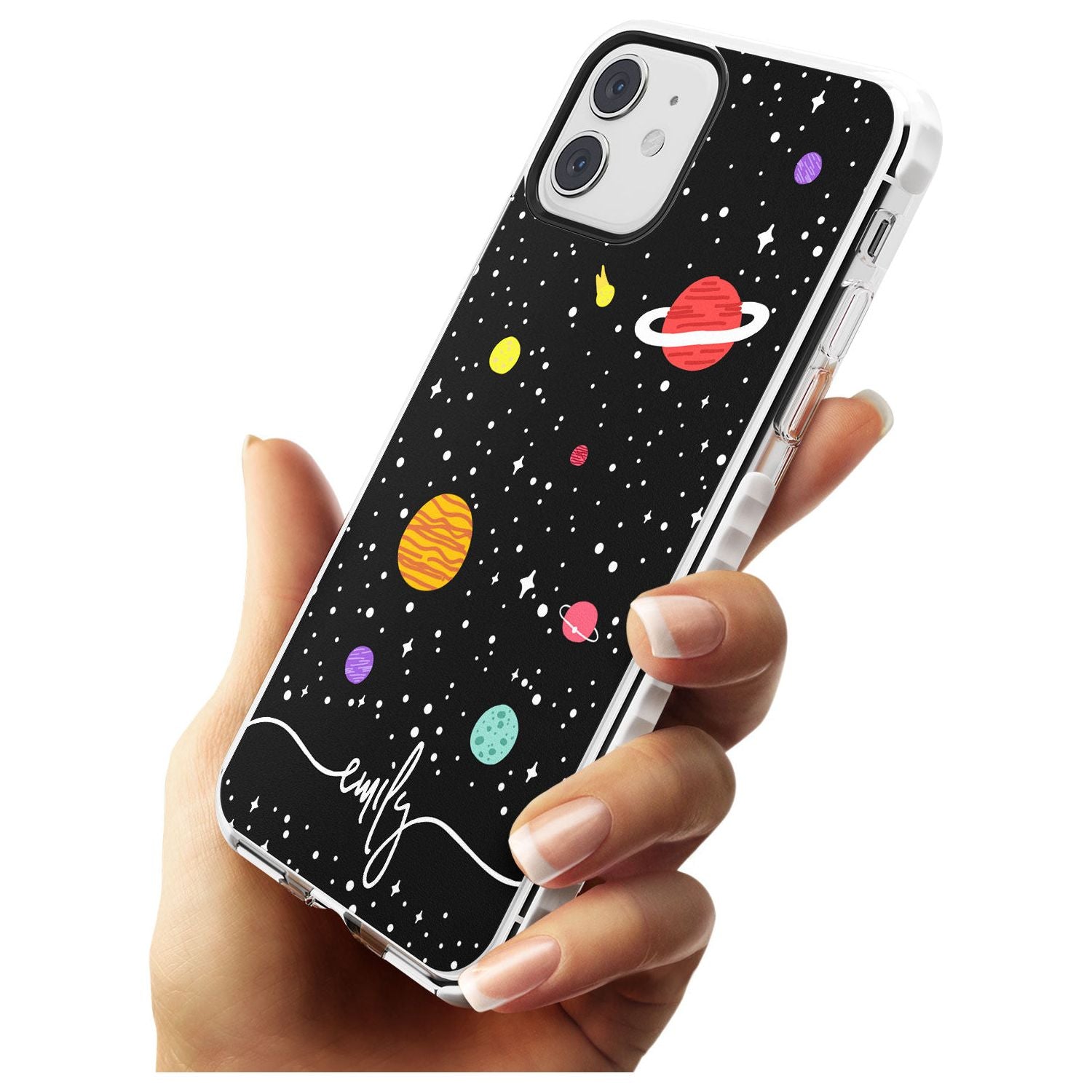 Custom Cute Cartoon Planets Slim TPU Phone Case for iPhone 11