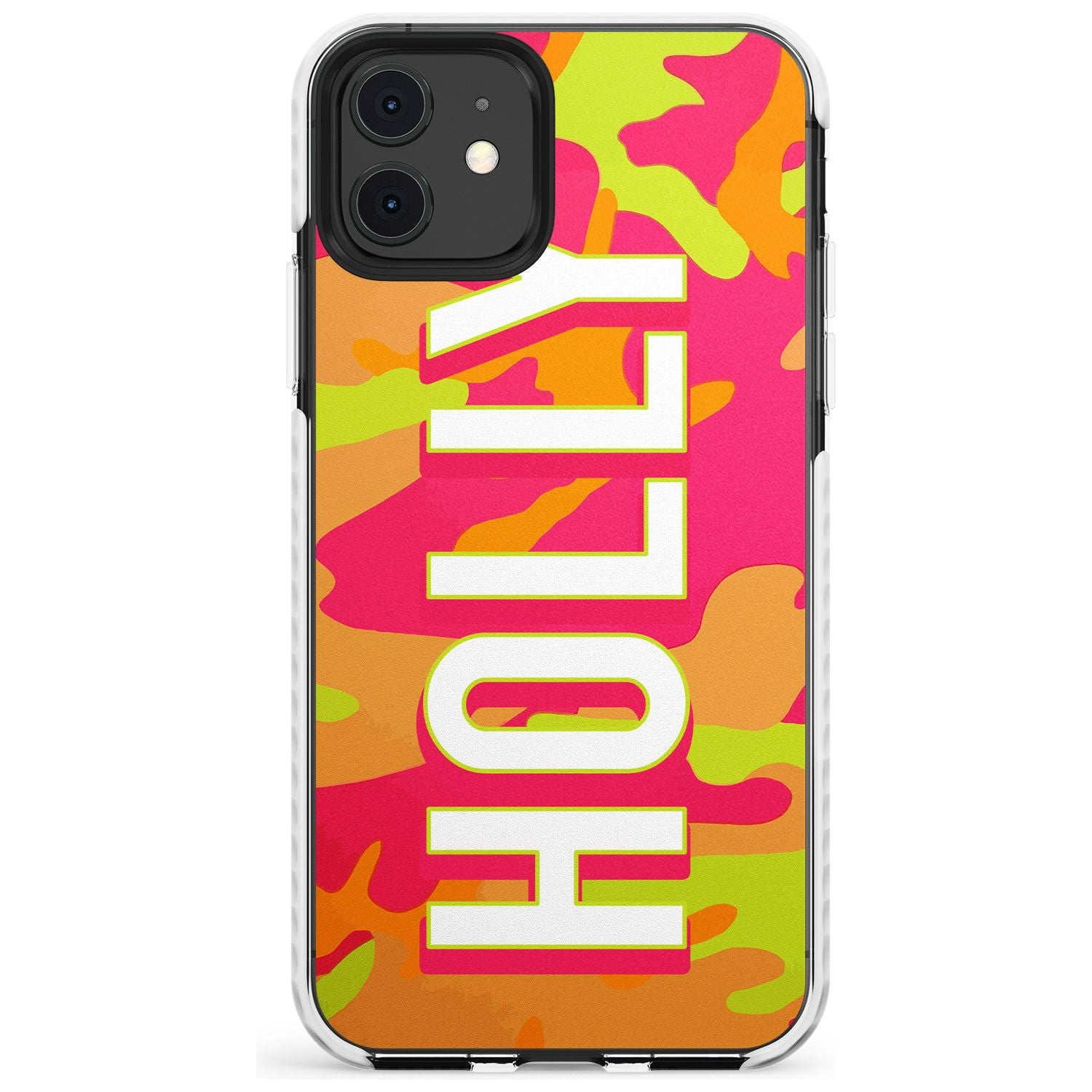 Colourful Neon Camo Slim TPU Phone Case for iPhone 11