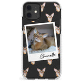 Personalised Abyssinian Cat Photo Impact Phone Case for iPhone 11