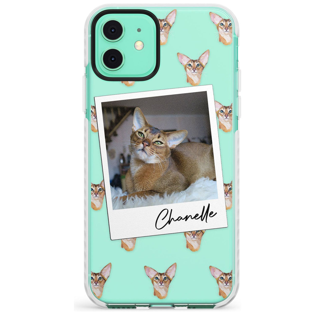 Personalised Abyssinian Cat Photo Impact Phone Case for iPhone 11