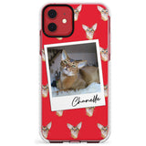 Personalised Abyssinian Cat Photo Impact Phone Case for iPhone 11