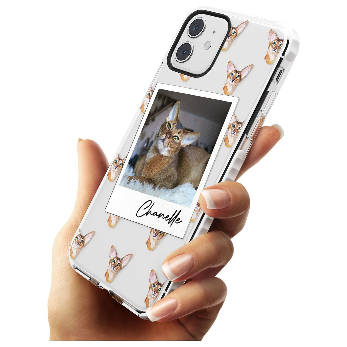 Personalised Abyssinian Cat Photo Impact Phone Case for iPhone 11
