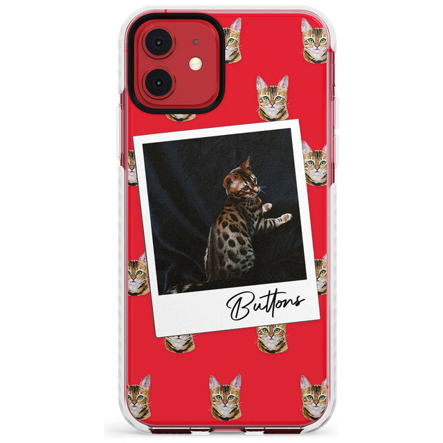 Personalised Bengal Cat Photo Impact Phone Case for iPhone 11
