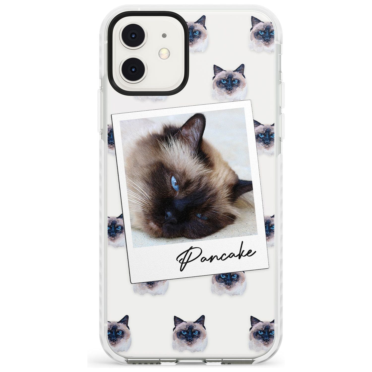 Personalised Burmese Cat Photo Impact Phone Case for iPhone 11