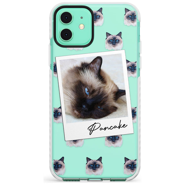 Personalised Burmese Cat Photo Impact Phone Case for iPhone 11