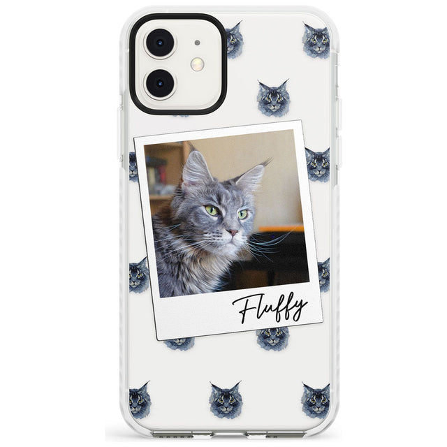 Personalised Maine Coon Photo Impact Phone Case for iPhone 11