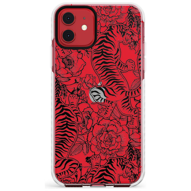 Personalised Chinese Tiger Pattern Impact Phone Case for iPhone 11