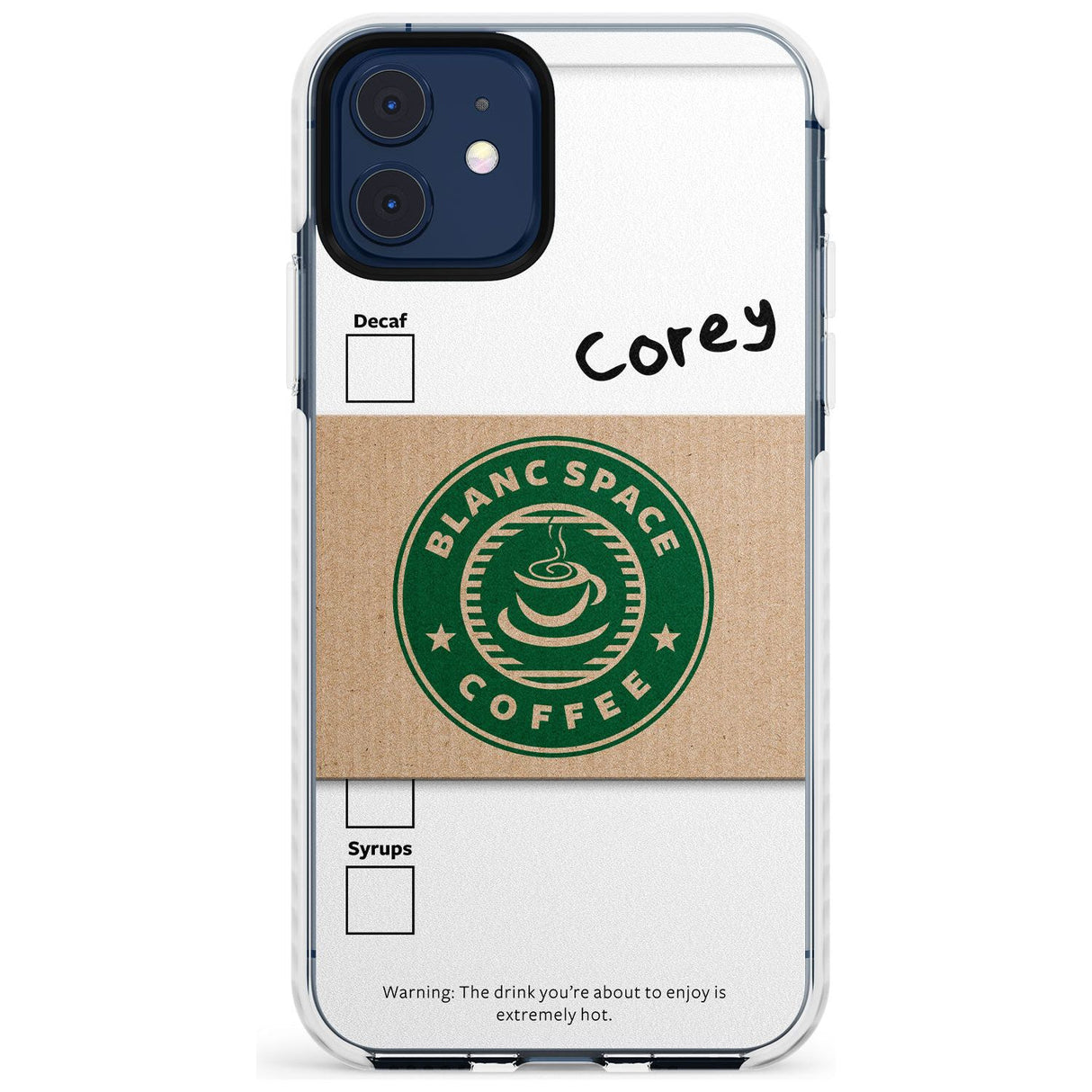 Personalised Coffee Cup Impact Phone Case for iPhone 11