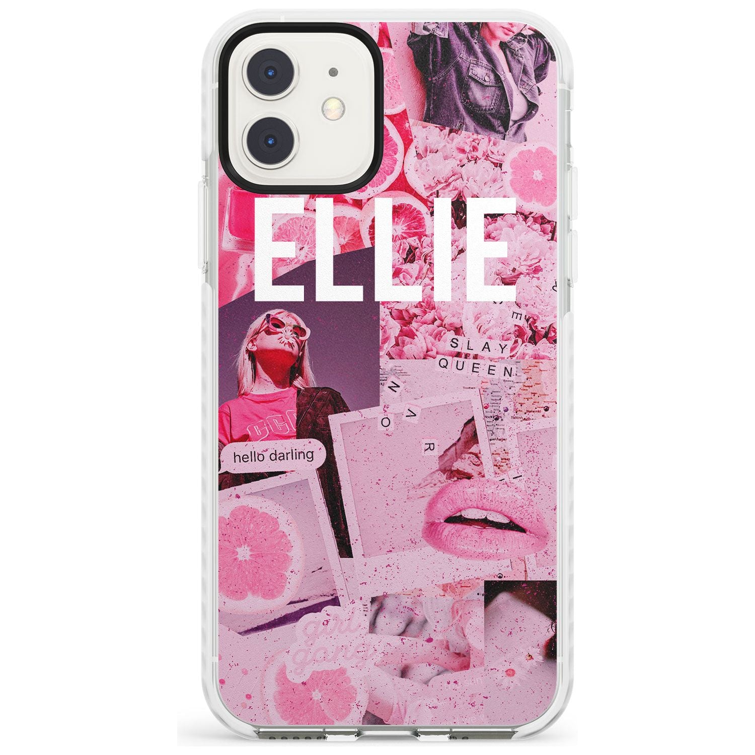 Sweet Pink Fashion Collage iPhone Case  Impact Case Custom Phone Case - Case Warehouse